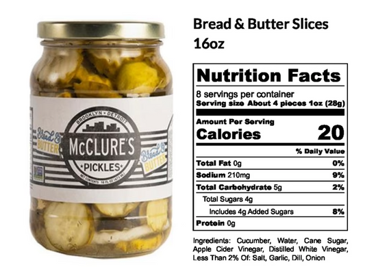 McClures Bread & Butter Pickle 500g