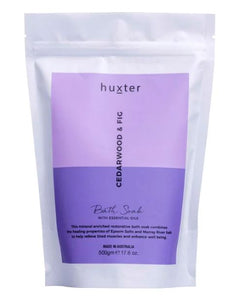 Huxter Bath Soak - Cedarwood & Fig 500gm