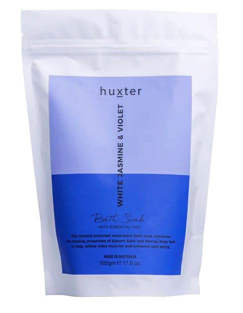 Huxter Bath Soak - White Jasmine & Violet 500gm