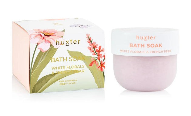 Huxter Bath Soak - White Florals & French Pear