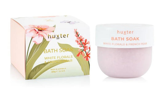 Huxter Bath Soak - White Florals & French Pear