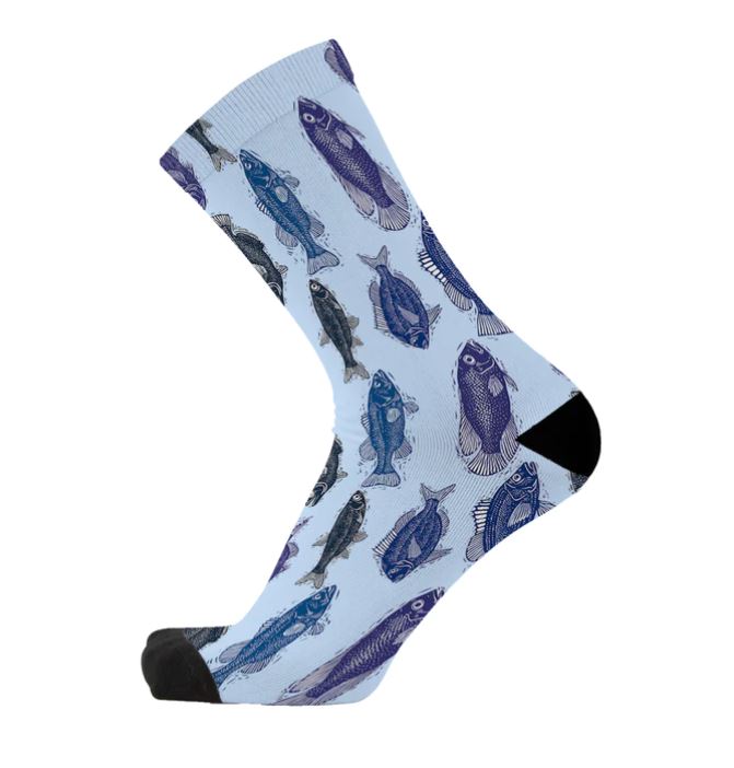 Socks - Blue Fish