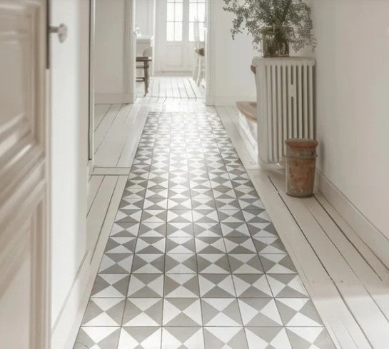 Vinyl Rug - Borgo Gray 80 x 195cm