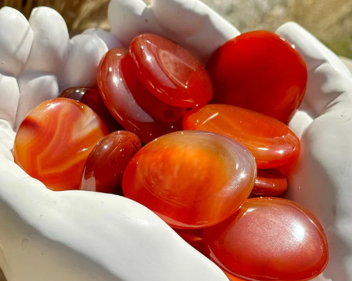 Crystal - Palm Stone Carnelian