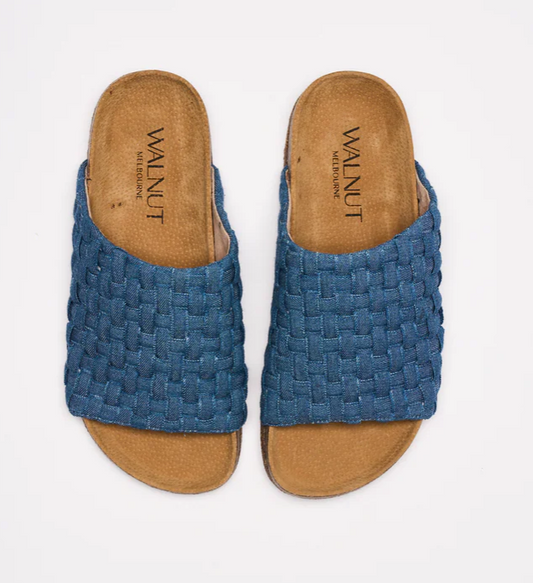 Walnut Maddox Denim Slide