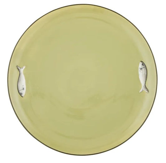 Porto Round Platter 35cm Olive