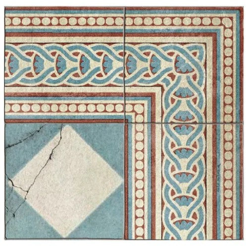 Vinyl Rug - Gambit Cyan 80 x 195cm