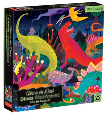 Puzzle Glow in the Dark Dinos 500pcs