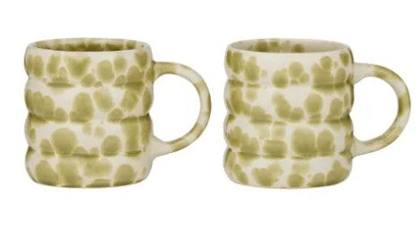 Dylan Ceramic Mug Green Set of 2