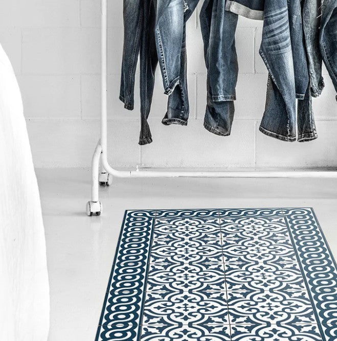 Vinyl Rug - Mountain Indigo 80 x 195cm