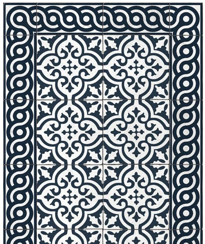 Vinyl Rug - Mountain Indigo 80 x 195cm