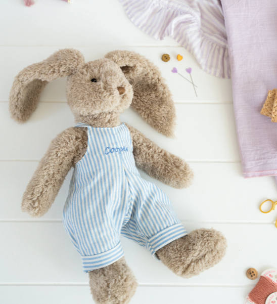Honey Bear Blue Stripe