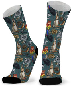 Socks - OZ Fur and Feathers - Dark