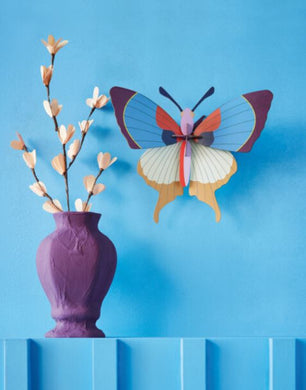 Wall Art - Plum Fringe Butterfly
