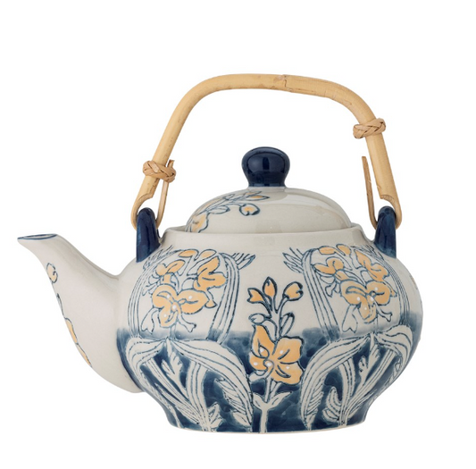 Myah Stoneware Teapot with Strainer