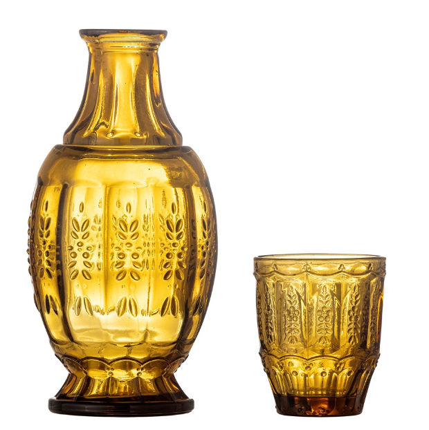 Amber Glass Decanter