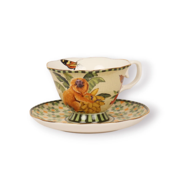 Tea Cup & Saucer Brazilian Summer
