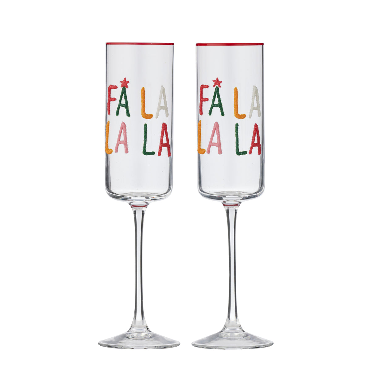 Fa La La La Glass Flute Set 2