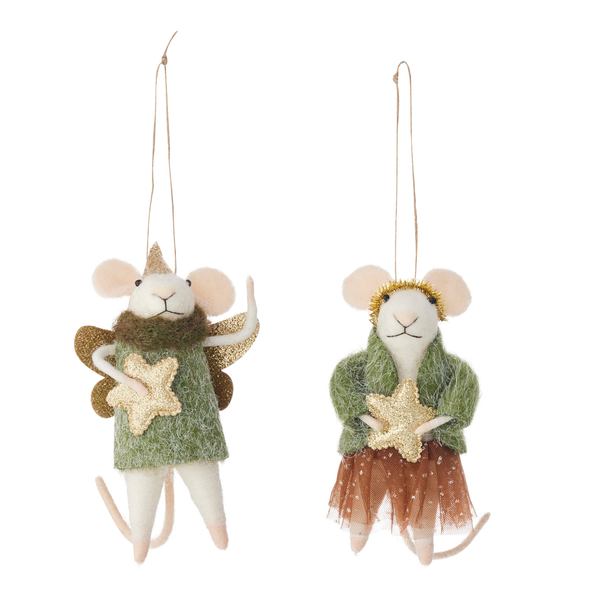 Star Mouse Ornament Felt - Assorted Design