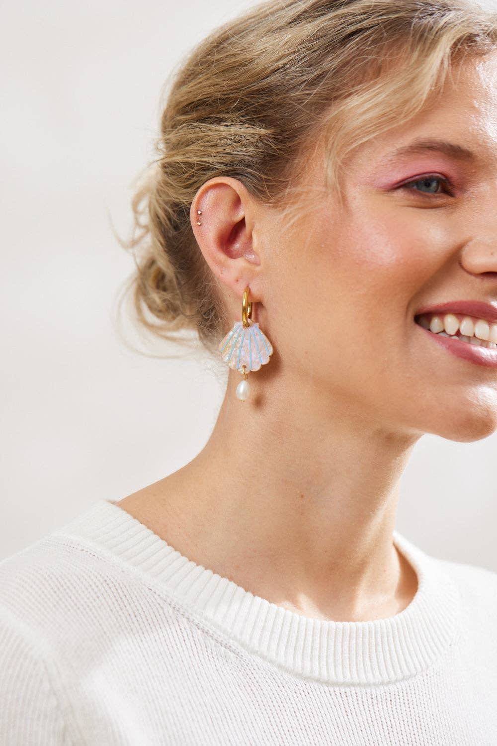 Shell + Pearl - Gold