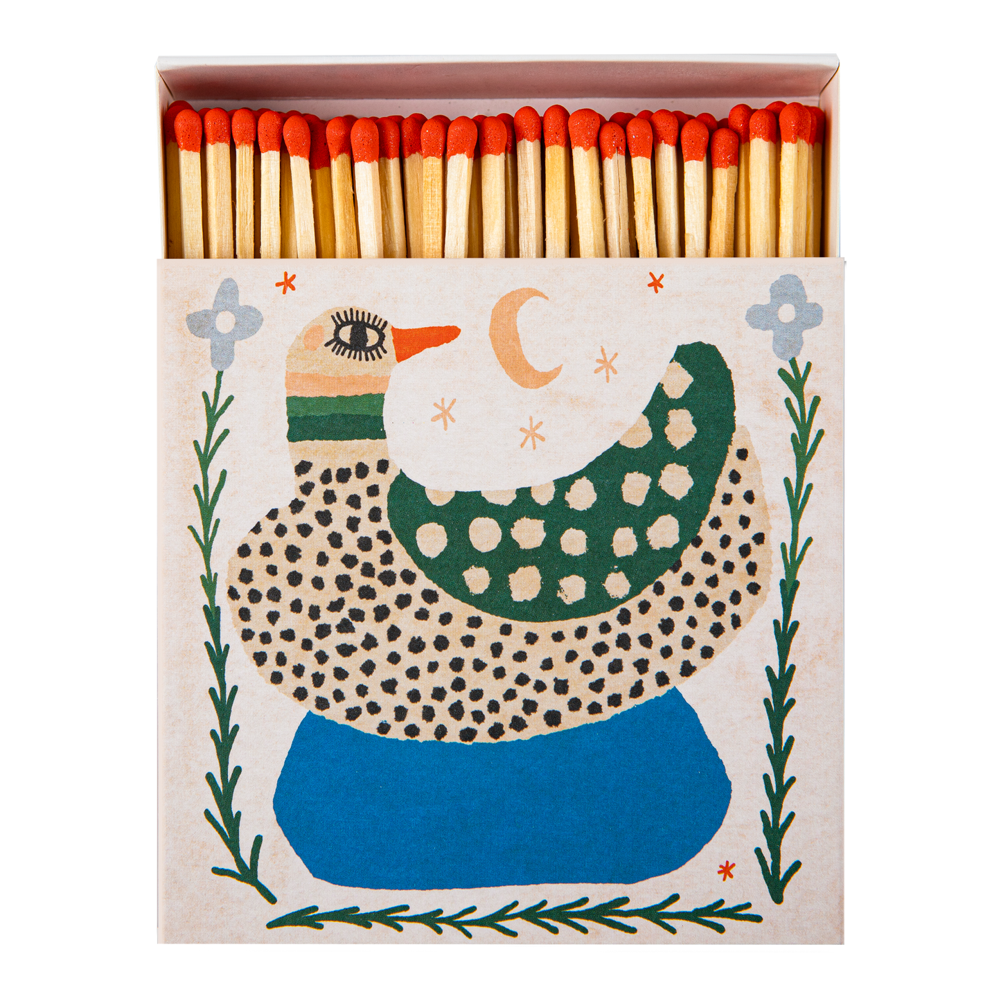 Spotted Duck | Square - Safety Matches