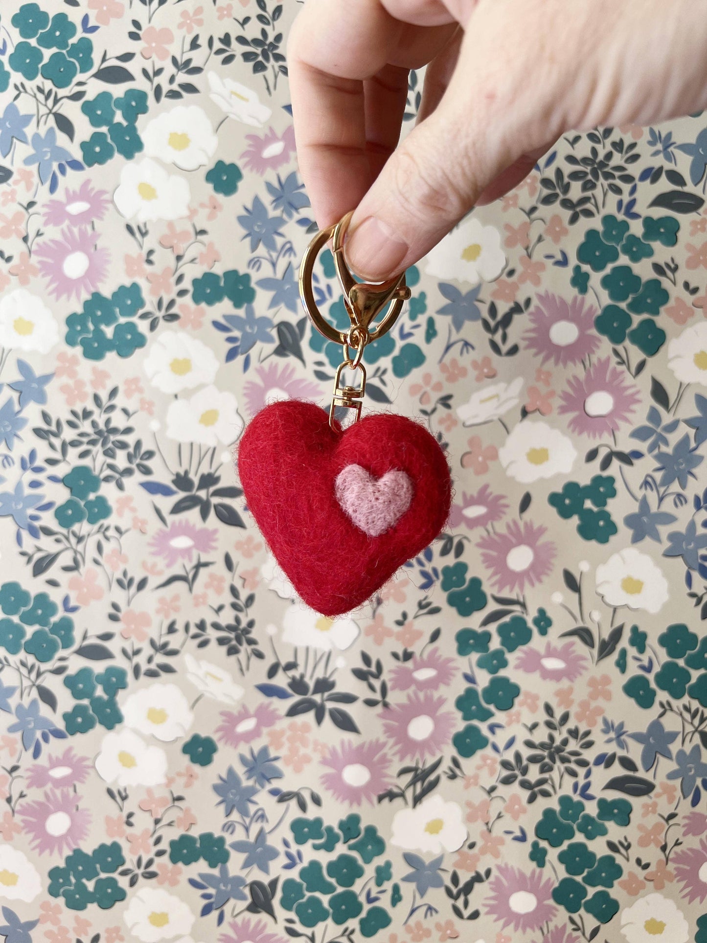 Felt Heart Keychain | Bag Charm - Assorted