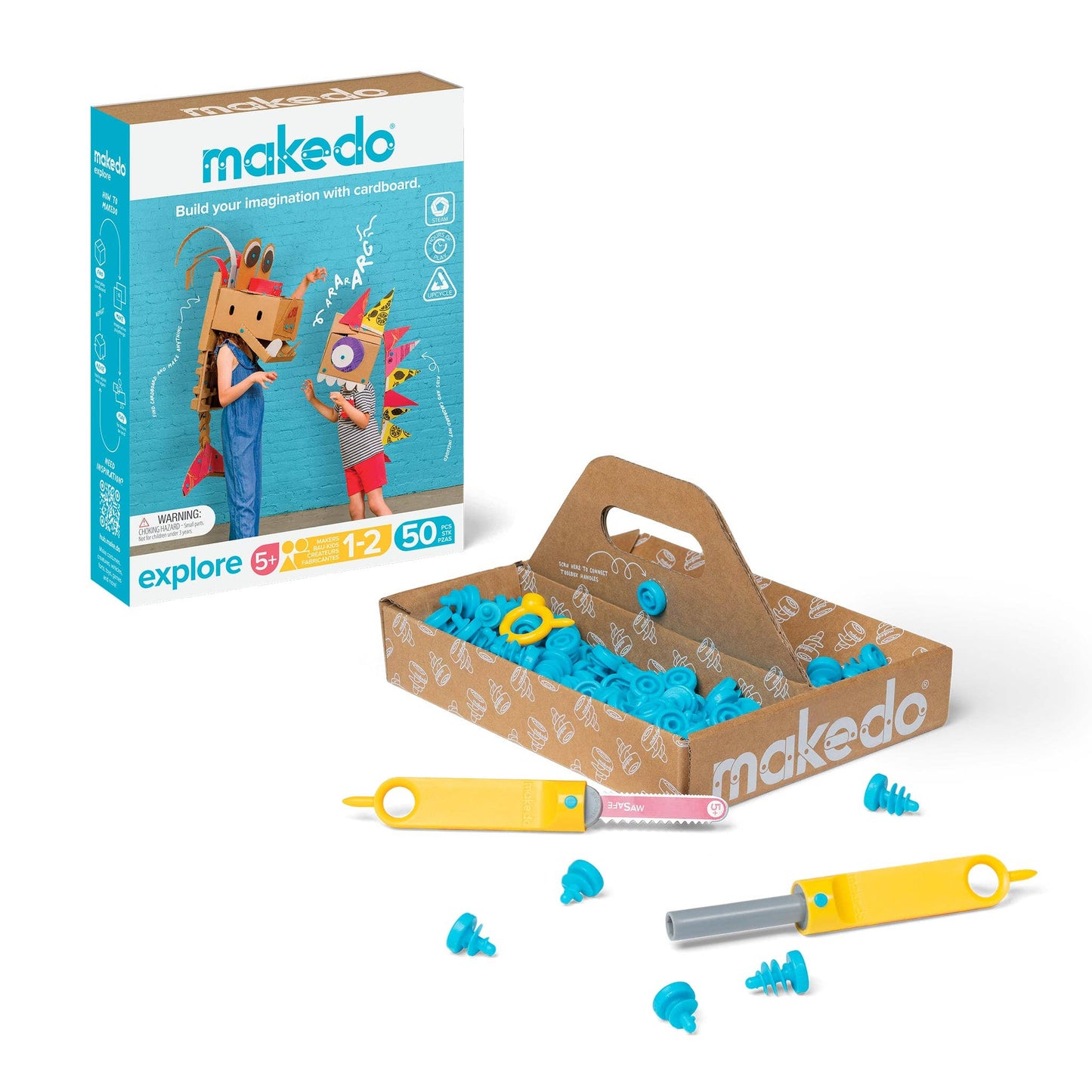 Explore Kit | Makedo Cardboard Construction for 1-2 Makers