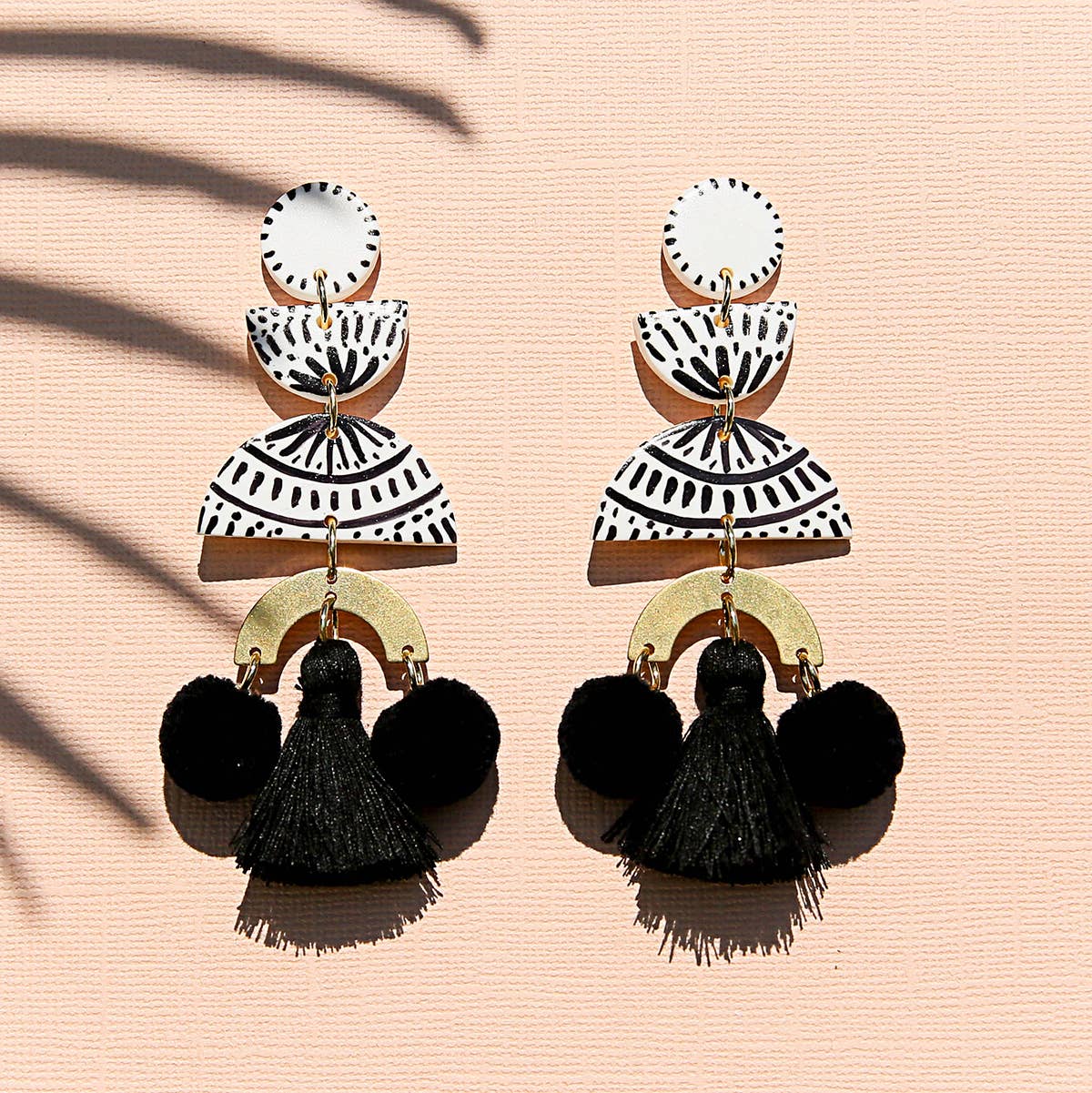 Black Pom Poms