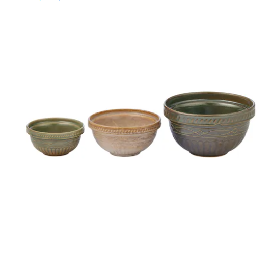 Loire 3pc Ceramic Bowl Set