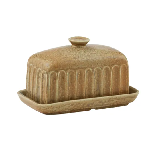 Studio Ceramic Butter Dish - Olive