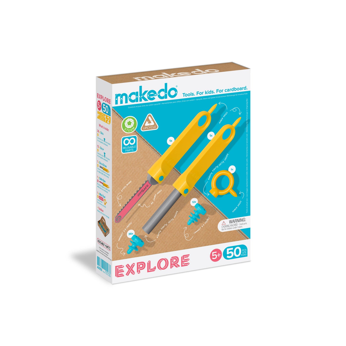 Explore Kit | Makedo Cardboard Construction for 1-2 Makers