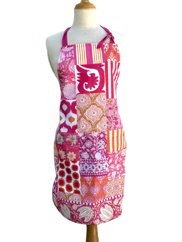 Canvas Apron Jaipur Pink