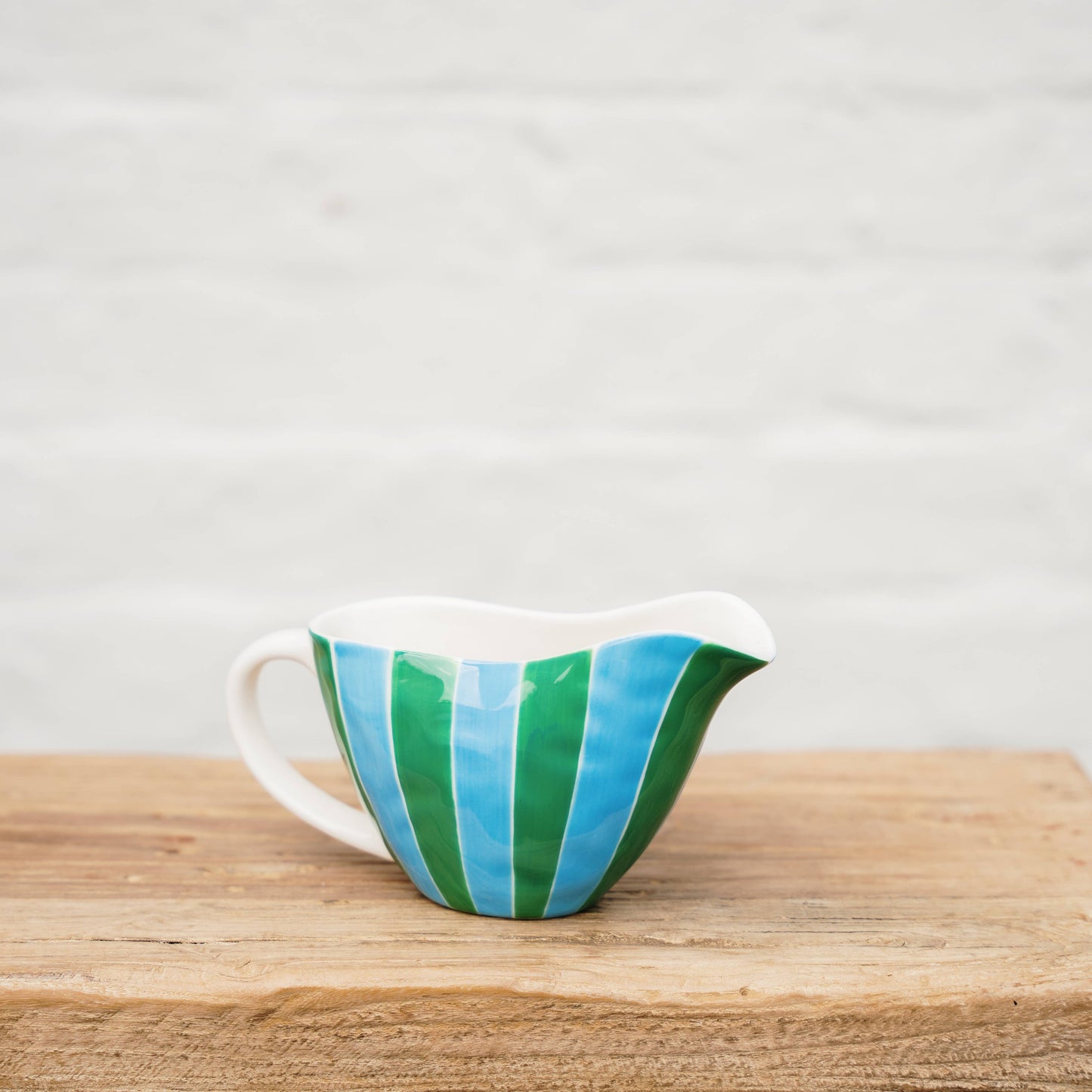 Green and Cornflower Blue Stripes