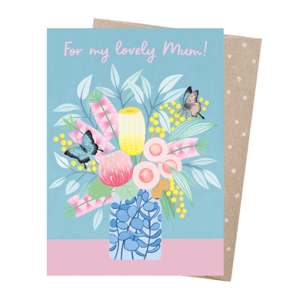 Card - Lovely Mum Butterflies