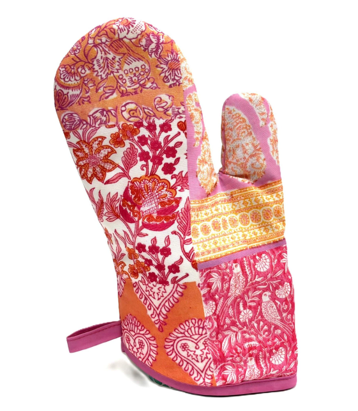 Oven Mitt Jaipur Pink