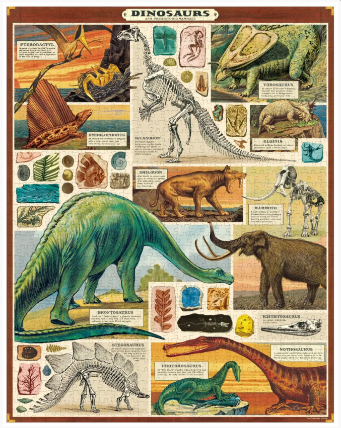 Puzzle Vintage - Dinosaurs 1000 PCE