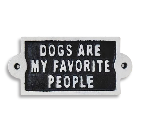 Cast Iron Sign - Dogs