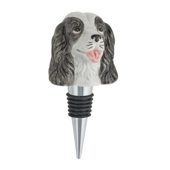 Dog Bottle Stopper Spaniel
