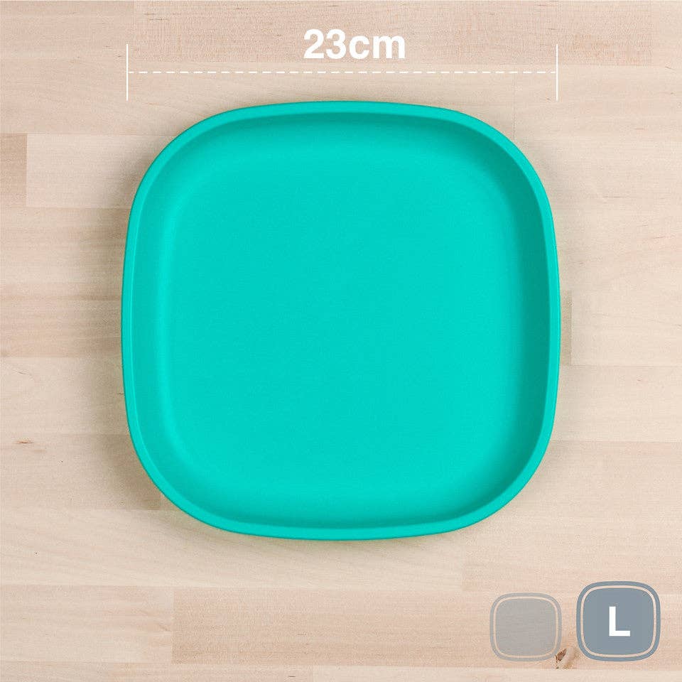 Re-Play Large Flat Plate - Aqua