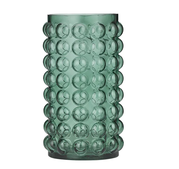 Ellis Glass Vase 16cm - Green