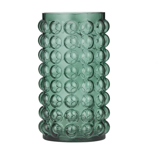 Ellis Glass Vase 16cm - Green