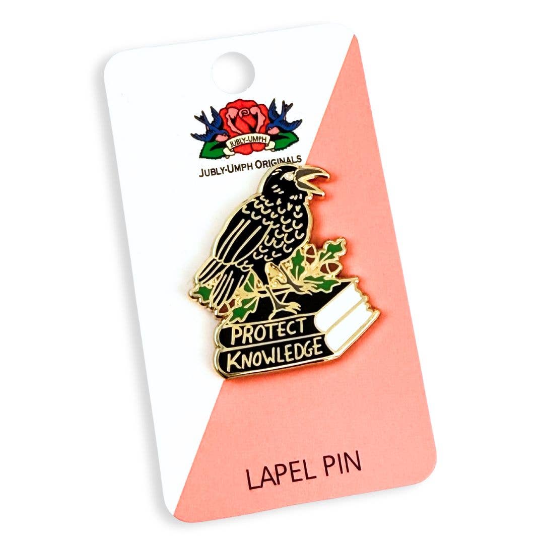 Protect Knowledge Lapel Pin