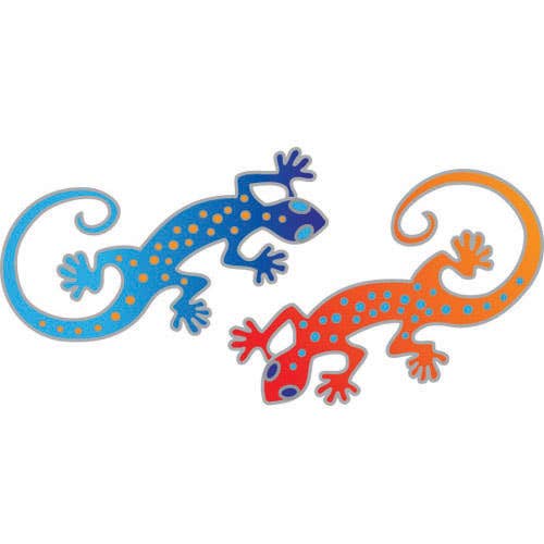 Gecko Sunlight Window Sticker 6cm