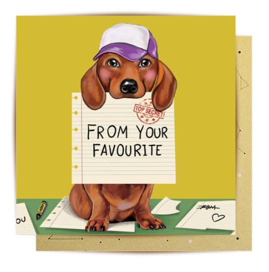 Card - Favourite Child Dachshund