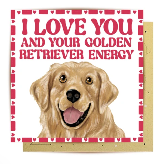 Card - Golden Retriever Energy