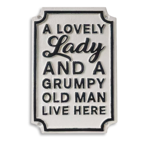 Cast Iron Sign - Grumpy