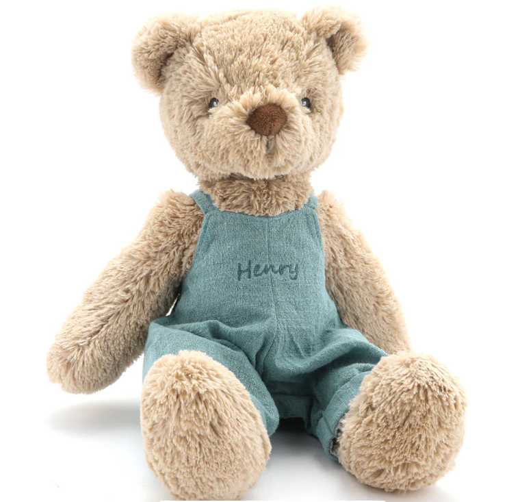 Honey Bear Overalls - Blue