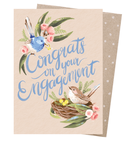 Card - Engagement Wrens