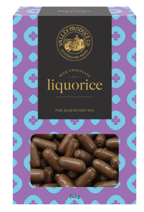 VPC Milk Chocolate Liquorice 220g