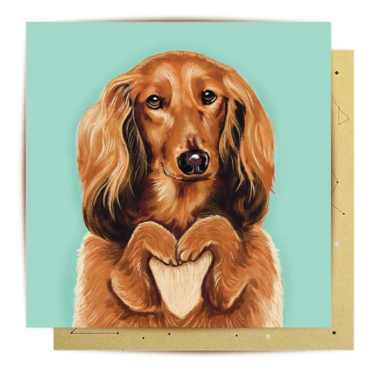 Card - Loving Dachshund